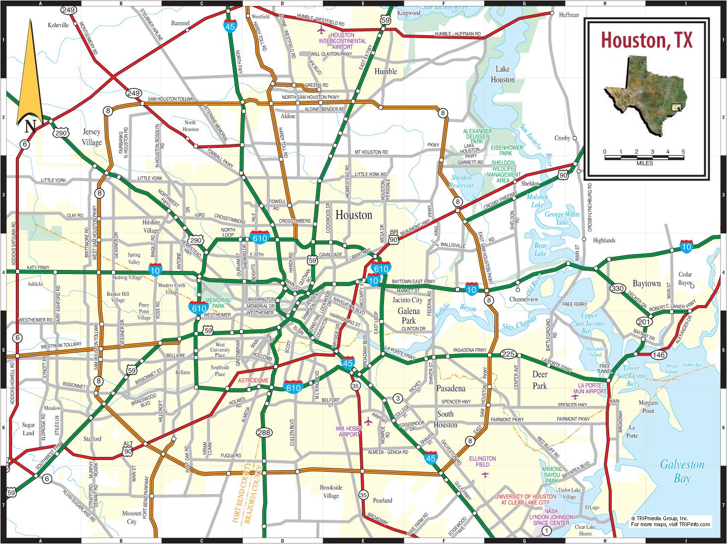 houston karta Houston texas map   Karta Houston texas (Texas, USA) houston karta