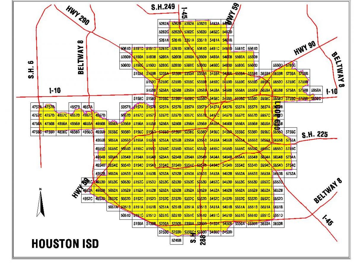Houston area school district karta