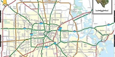 Staden Houston karta
