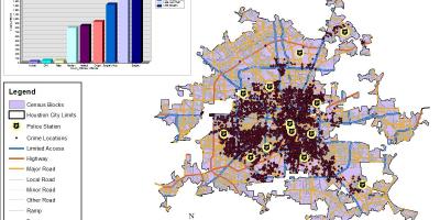 Houston brottsligheten karta