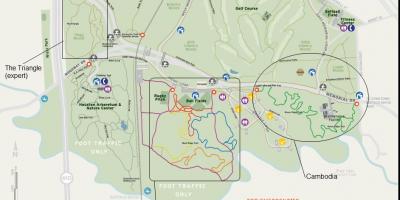 Karta över Memorial park och Houston