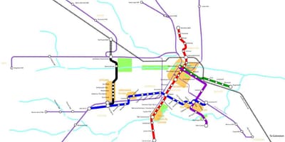 Metro rail Houston karta